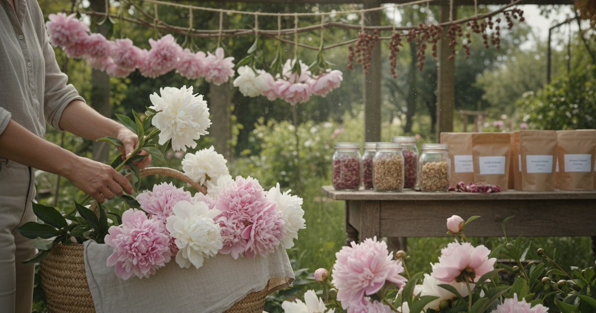 Pivoines : récolte et conservation pour en profiter longtemps