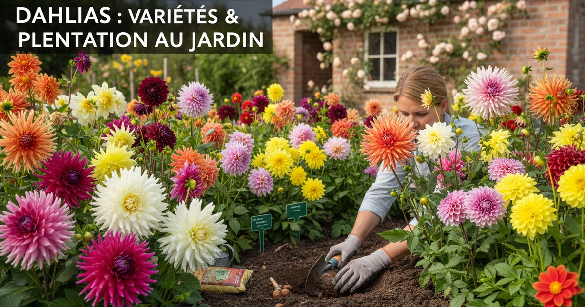 Dahlias : variétés et plantation au jardin