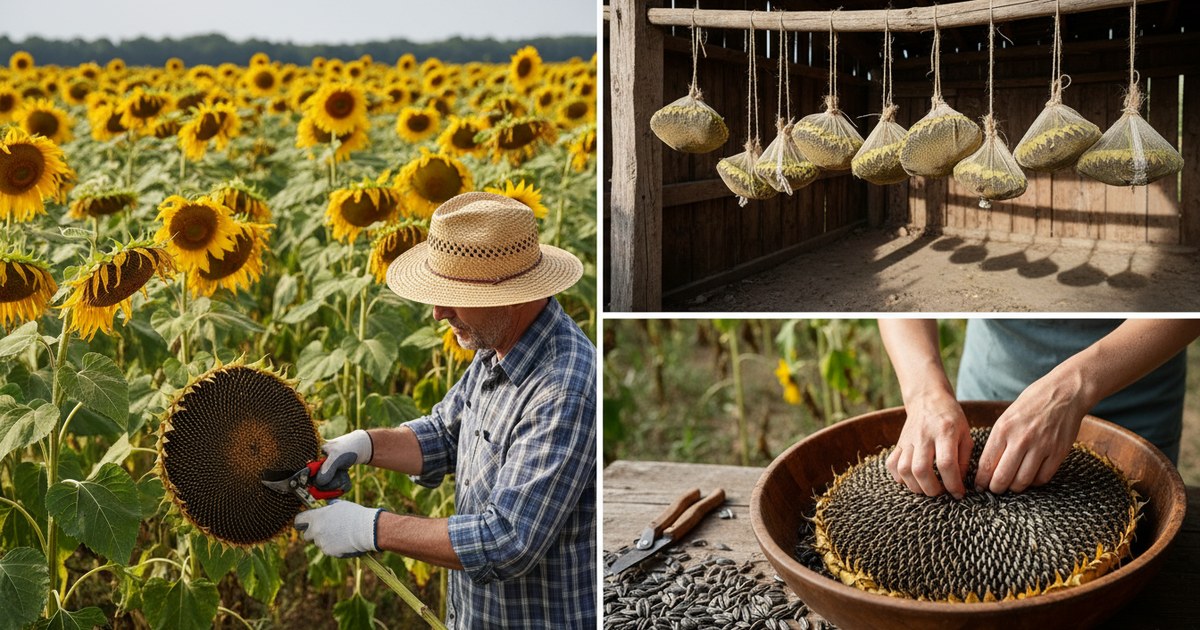 Récolte et séchage des tournesols : guide pratique